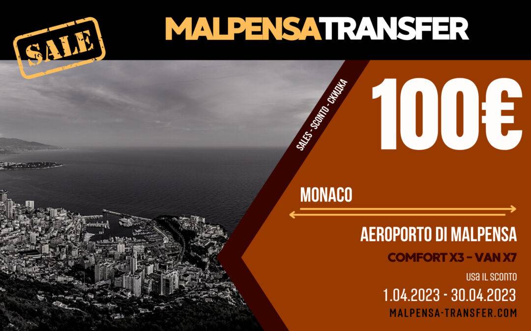 Auto Transfer Taxi dall’aeroporto di Malpensa a Monaco – Sconto per un viaggio 100 €
